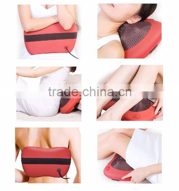 Massage Pillow / Back / waist Massager with CE,RoHs certified for home/car/office