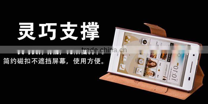 high quality For huawei honor 6 case flip leather