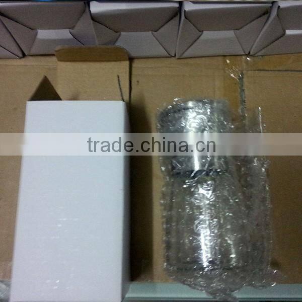 2 package of 2 Salt Mill and Pepper Grinder Glass Body Brushed Stainless Steel