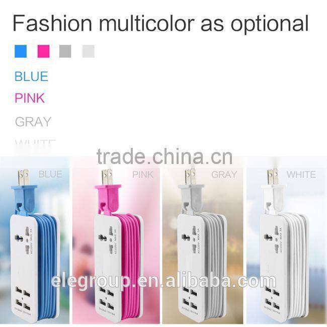 4 port usb charger smart charger for mobile phone/tablets/camera/video games/home