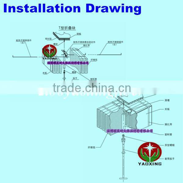 thermal insulation ceramic fiber module for drop tube furnace