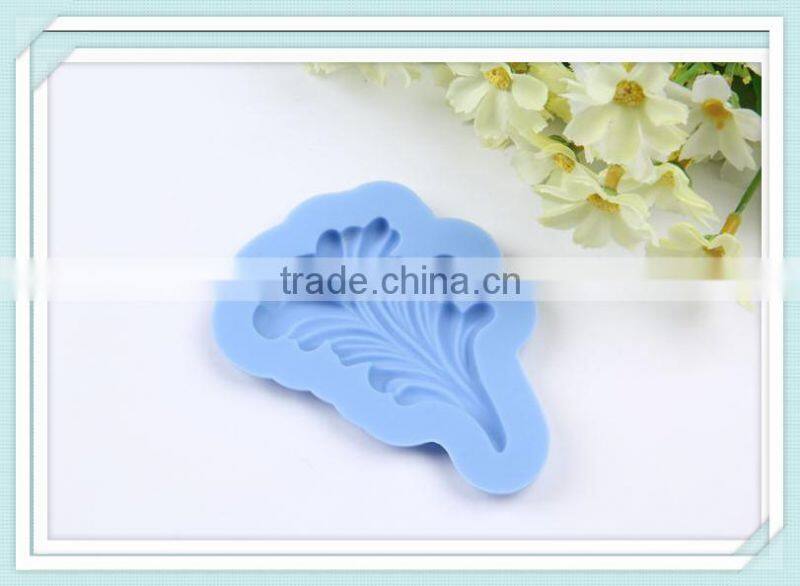 BEST SALE customed leaf shape silicone cupcake molds for cake decorating