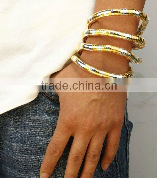 90cm Length Gold Bracelet Flexible Bangle