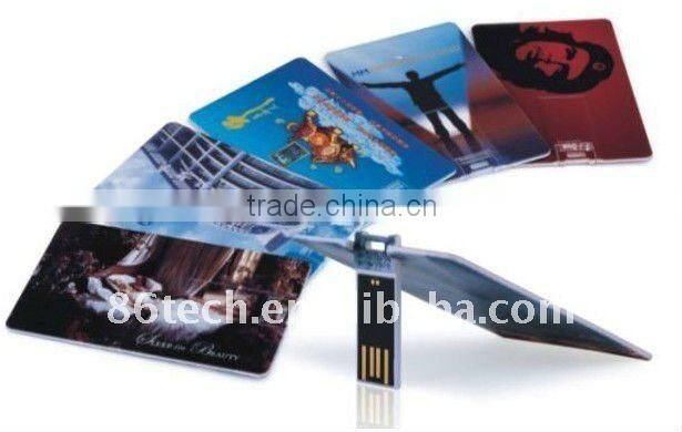 fashion design promotional credit card business card bank card usb flash drive