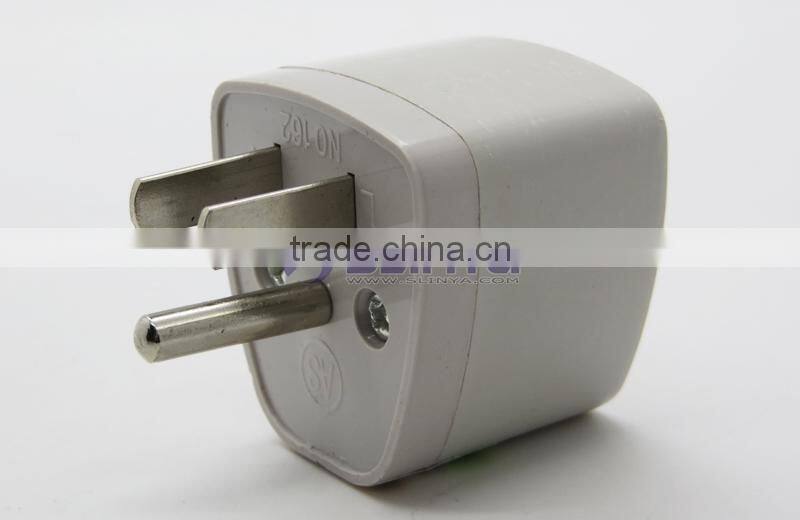 Manufacturer directly supply Universal to USA Plug Adapter with Ground Plug, 3 pin Universal AC USA Travel Adapter