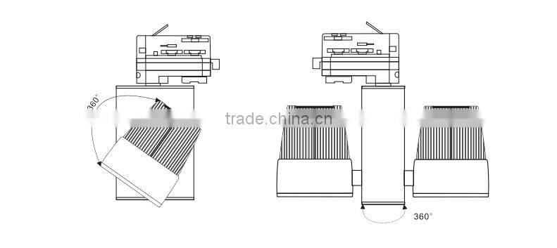 GOSUN high quality led circular track lighting 10w/20w/30w/40w with CE/ROHS