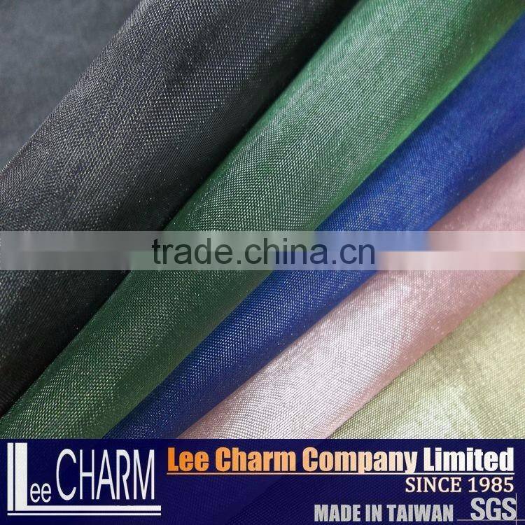 Taiwan Polyester Shimmer Organza Evening Dress Fabric
