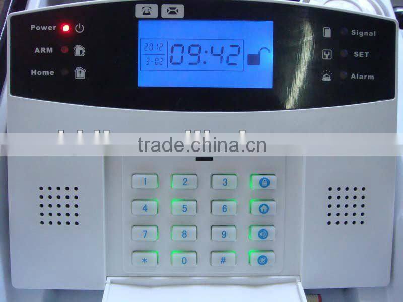 Excellect 99 wireless GSM home security alarm system with LCD Keypad