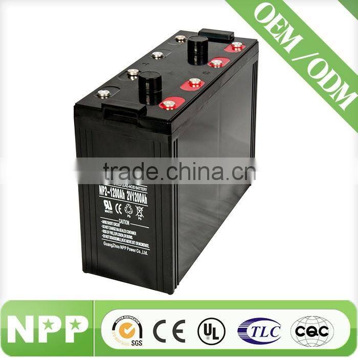 2V1200Ah lead acid AGM battery for telecom