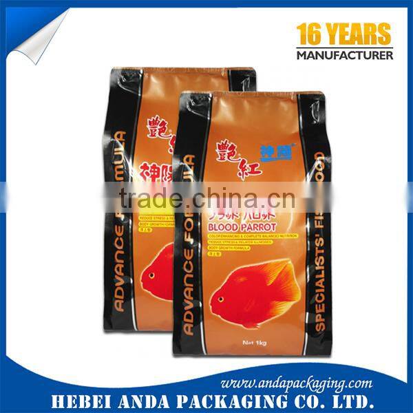 aluminum foil fish food packaging material / plastic zipper lock bag