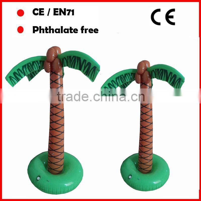 6P phthalate free PVC inflatable palm tree coconut tree for promotional gifts