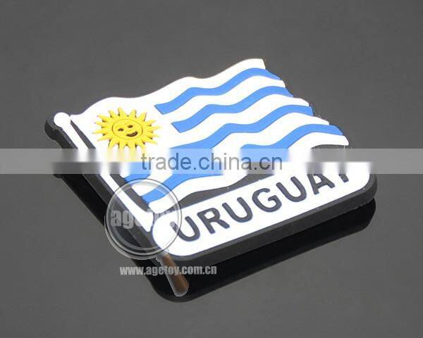 Uruguay Punta Del Este Souvenirs Flag Shaped Rubber Magnet Soft PVC Custom Fridge Magnets