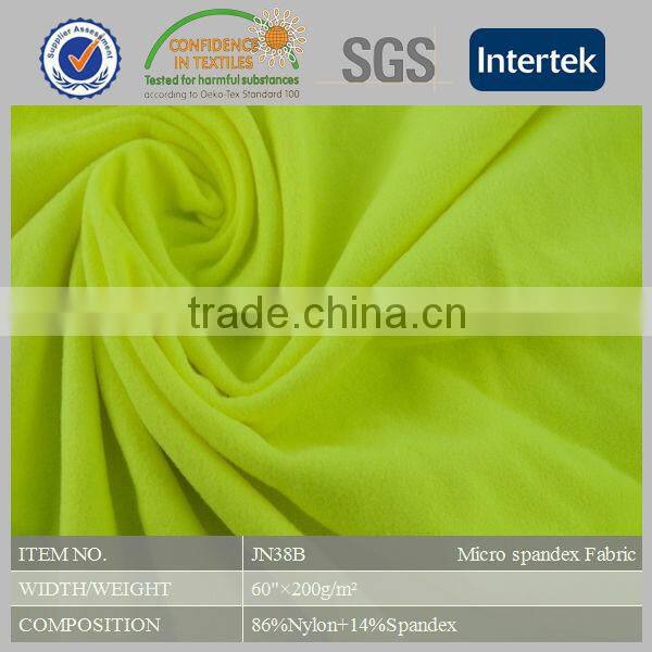 super soft shiny nylon spandex fabric for yoga