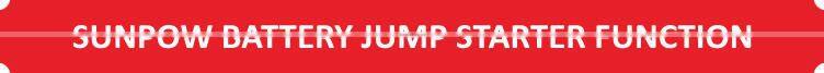 SUNPOW Model G06A 12000MAH Battery Jump Starter