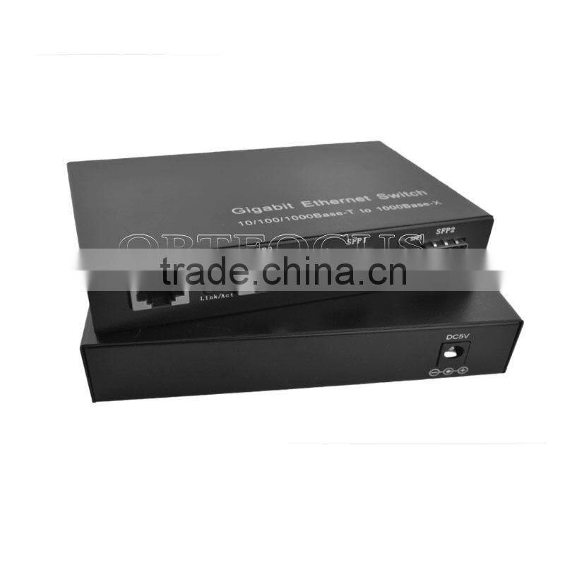 4 Port 10/100/1000M Ethernet Optical Fiber Switch