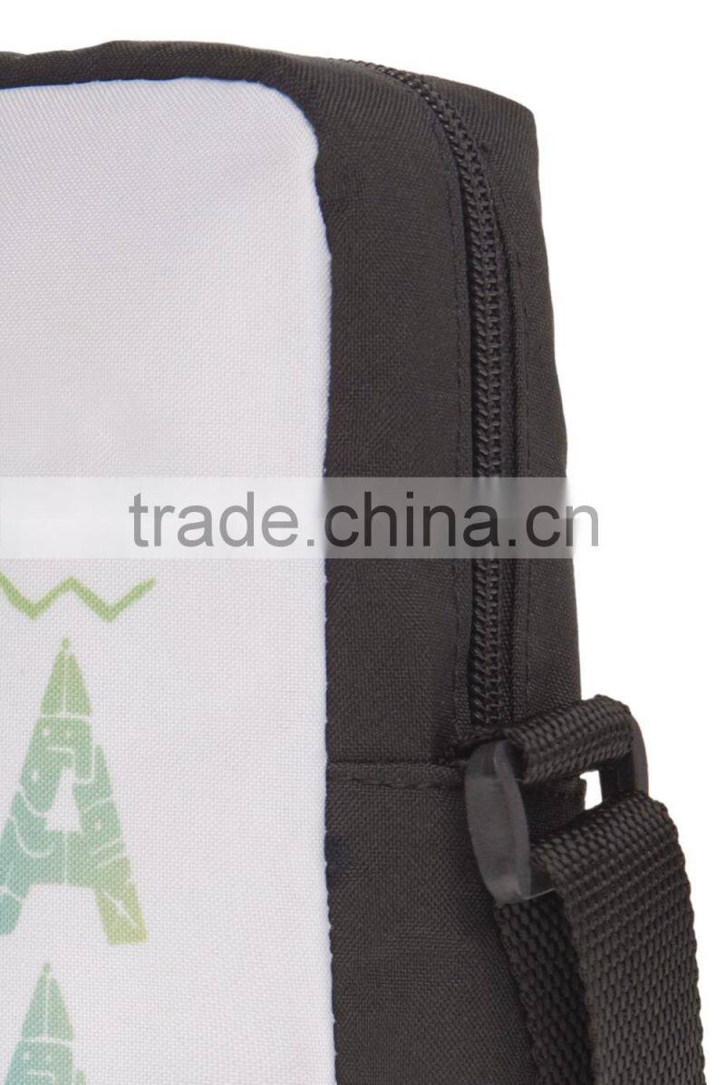 High Quality Full Printed Promotional Polyester Shoulder Bag for Ladies