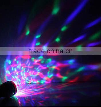 New Black Led Rotational Multi Colored Party Light Home Party Disco Lighting