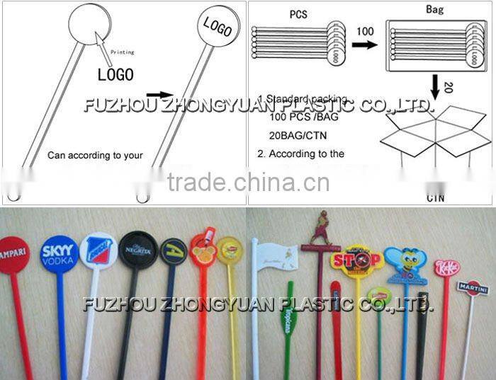 DOLE gift Promotion Stirrer/plastic drink bar stirrer