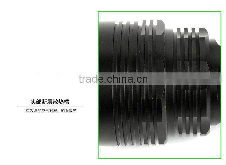 GOREAD Y50 Black Aluminum High bright rechargeable 1000lum T6 flashlight search light