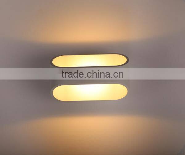 white/ grey wall sconce Die-cast Aluminium 6w 12w 16w smd 5730 up and down indoor wall lighting led step light 120v