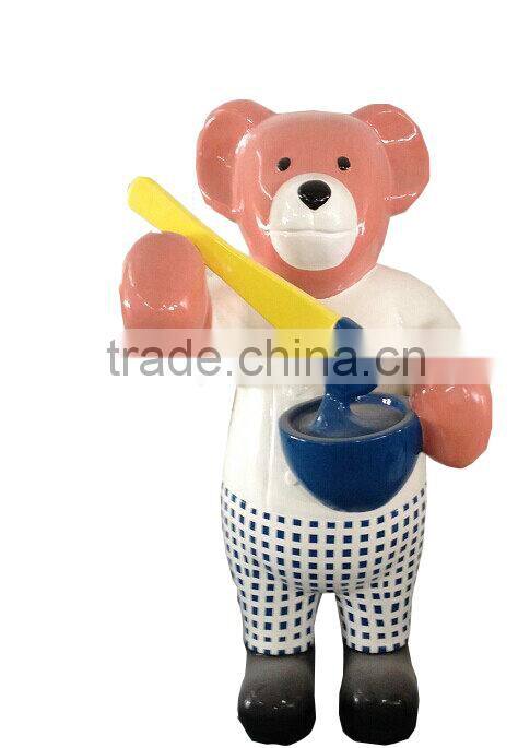 resin cartoon bear statue