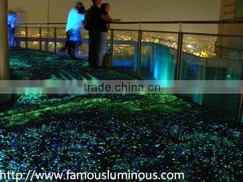 glow in the dark colored glass stone