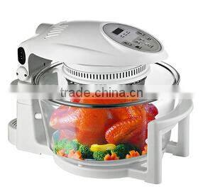 12L digital control multi-purpose halogen oven white color