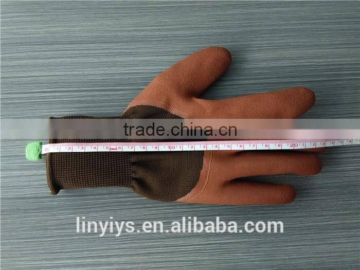 13 gauge foam latex coated hand protective work glove