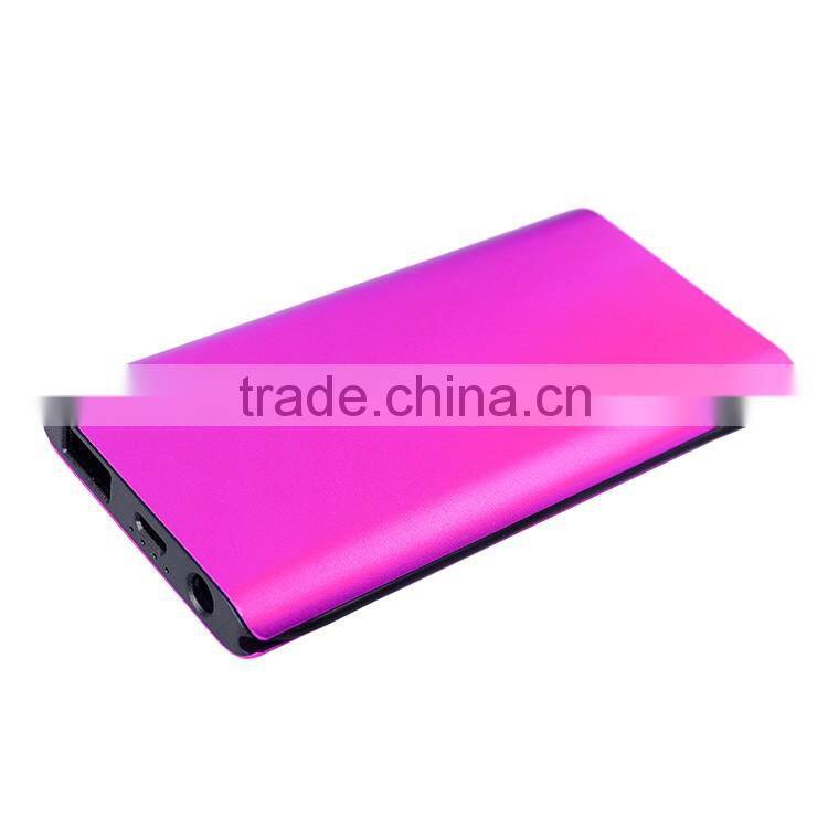 Portable power bank station 4000 mah flat mobile phone charger for galaxy s5