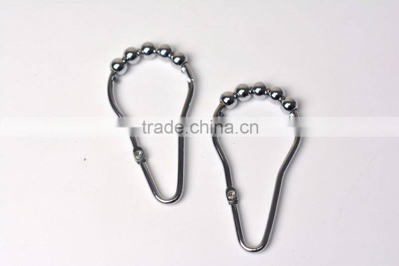 The gourd buckle shower curtain hooks/ steel shower curtain hooks/stainless steel shower curtain hooks