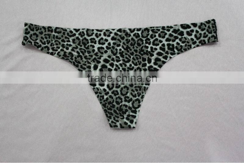 Hot Elegant Leopard Print Seamless G string Ladies Underwear Manufacturers