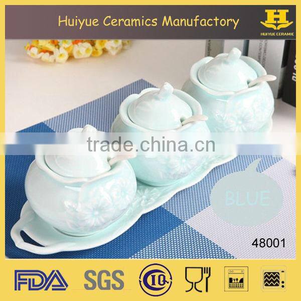 ceramic salt and sugar canister, spice jar, spice canister