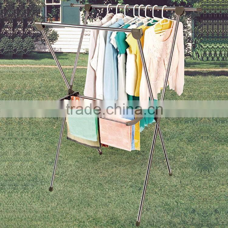 balcony 430 stainless steel retractable clothes hanger stand