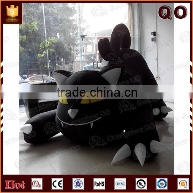 Alibaba China giant durable cartoon cat halloween decoration inflatable animal