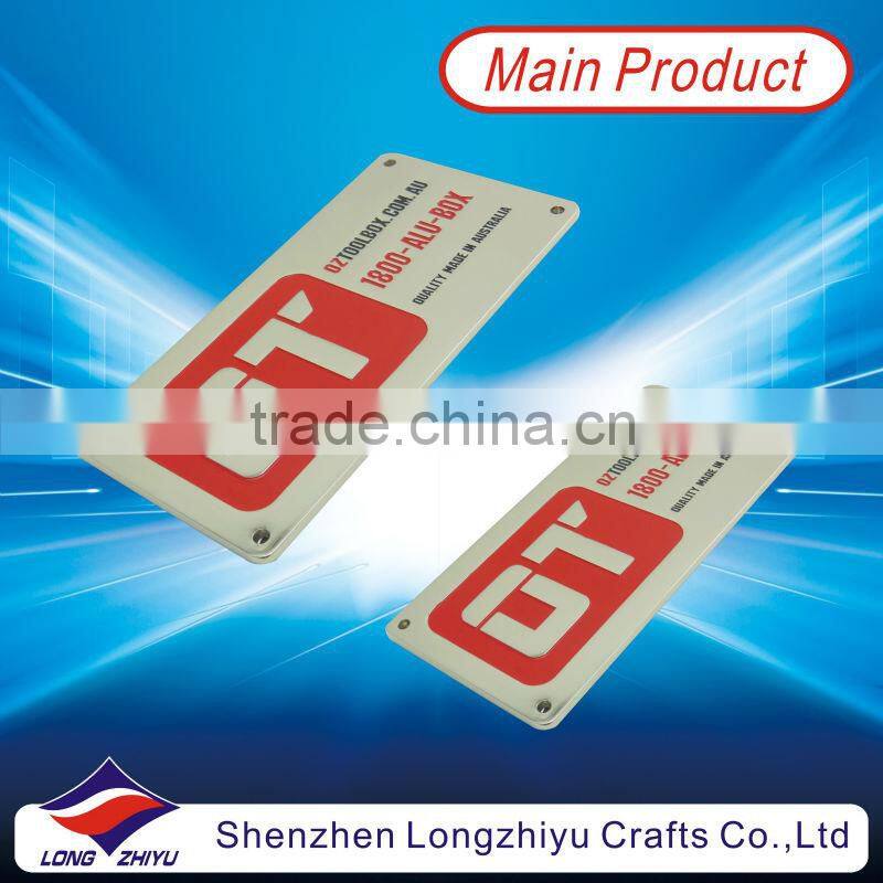 Wood plaque medal gold bronze custom plate stikcer label metal plate maker in Shenzhen China