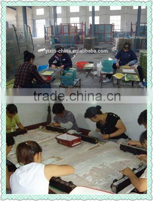 Mosaic silver glass square Charger Plate