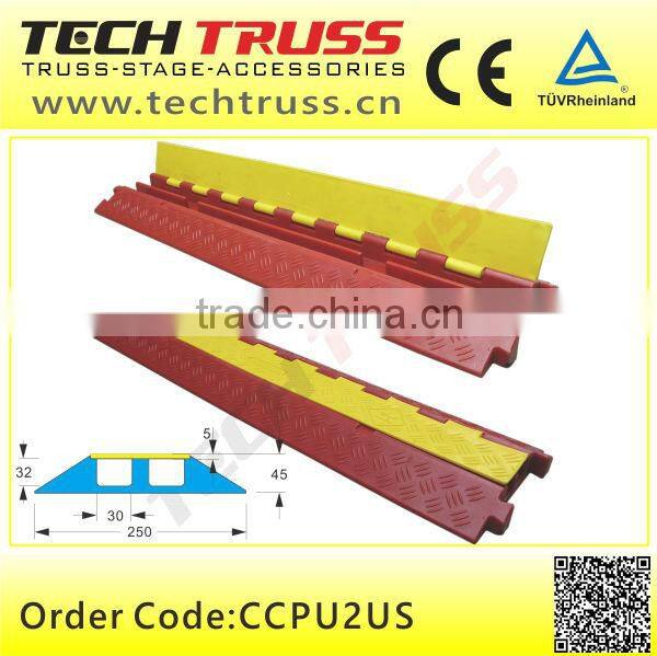 PU 2-channel floor popular promotion cable cross for entertainment show