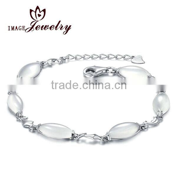 Color cz stone bracelet 925 sterling silver bracelet