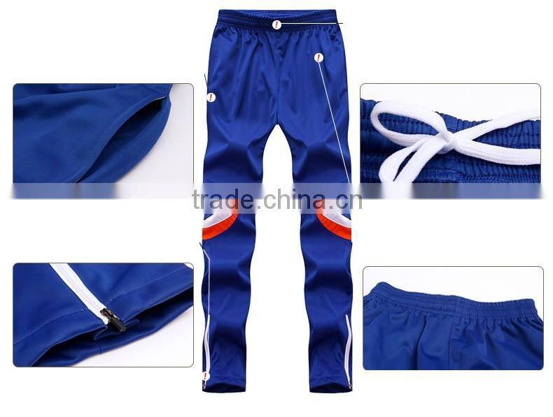 Tricot material traiining performance sports tracksuit