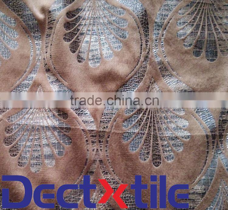 100%Polyester Flocking Knitted Sofa Upholstery Fabric For Lining