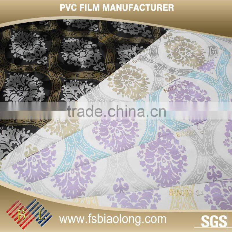 OEM/ODM acceptable Membrane Press Foil PVC Soft Film Adhesive Decorative Pvc Film For Furniture