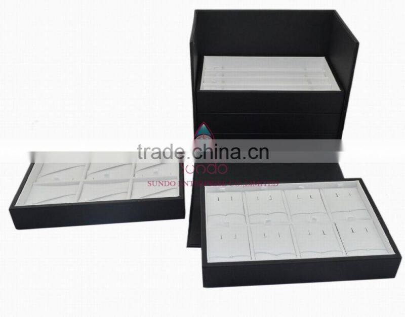 luxury leather jewelry display box