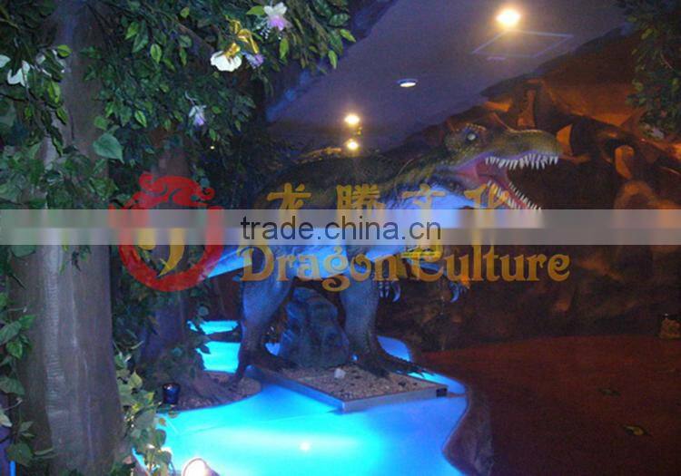 Jungle Restaurant Animatronic Dinosaurs for Riding