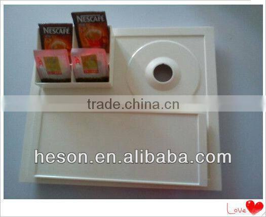 B-K12 Turkish tea kettle set with tray black melamine tray set