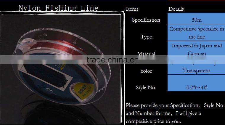 Colorful high strength nylon braided fishing line factory