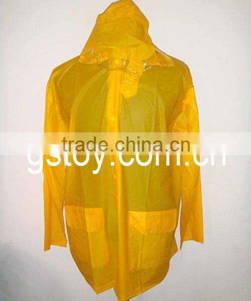 clear PVC PE raincoat