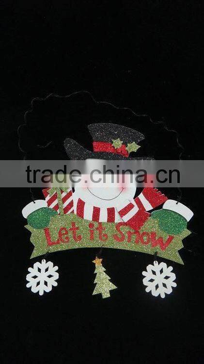 SNOWMAN LET IT SNOW CHRISTMAS ORNAMENTS OUTDOOR
