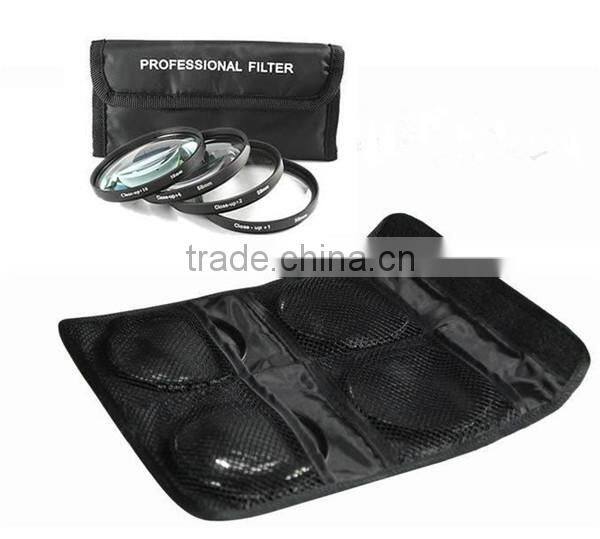Factory Price 77mm +1+2+4+10 Close up lenses Camera Macro 77mm Close-up lens filter Set for DSLR CAMERA