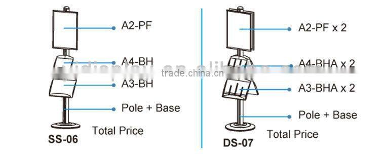 Floorstanding Metal display rack