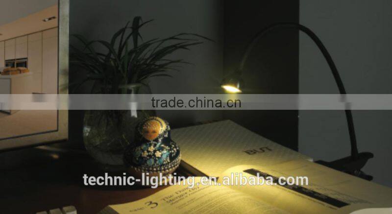 clamp-mounting led reading light for table